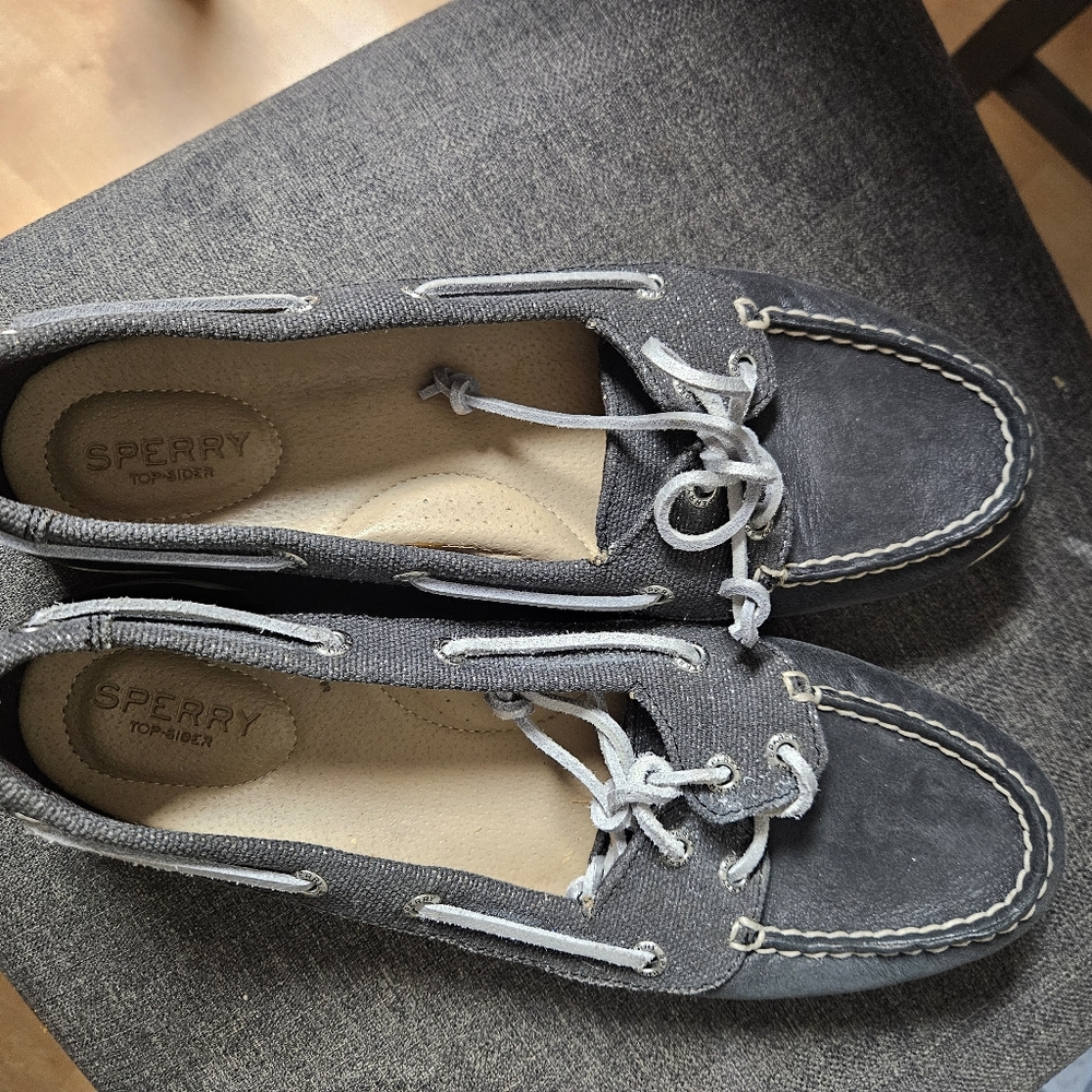 Sperry Top-Sider Charcoal Boat Shoes